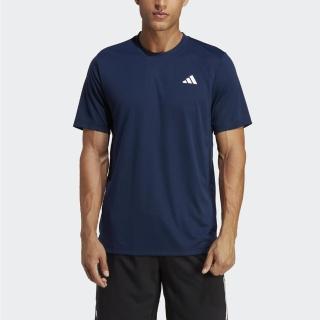 【adidas 愛迪達】Club Tee 男 短袖上衣 T恤 運動 網球 休閒 吸濕 排汗 舒適 亞洲版 深藍(HS3274)
