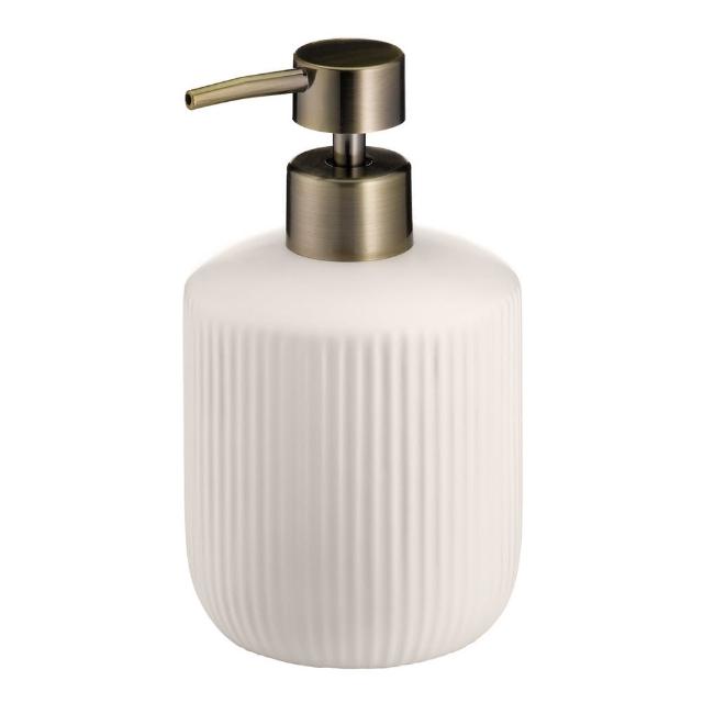 【KELA】Adele洗手乳罐 米白400ml(按壓瓶 分裝瓶 乳液瓶 沐浴乳罐)