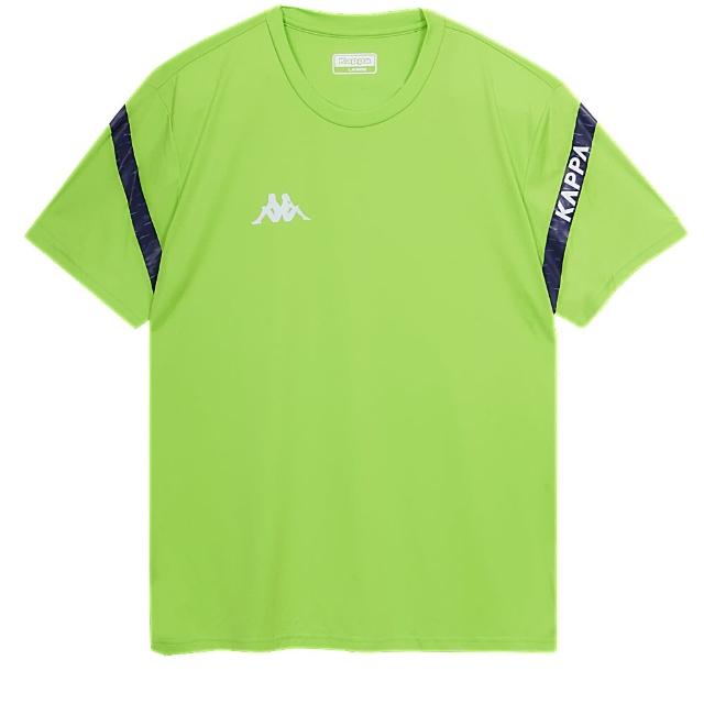 【KAPPA】義大利 吸濕排汗型男短袖衫(果綠381S6RW91L 台灣製)