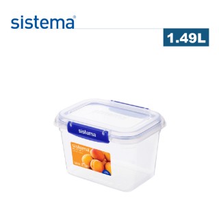 【SISTEMA】紐西蘭進口扣式套疊保鮮盒(1.49L)