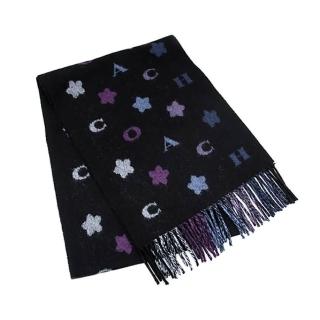 【COACH】印花雙面圍巾