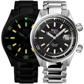 【BALL 波爾】B6_ Engineer Master II 發光微型氣燈 COSC認證 機械腕錶 42mm 母親節 禮物(DM2280A-S1C-BK)