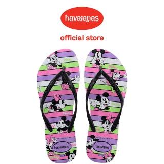 【havaianas 哈瓦仕】拖鞋 女鞋 夾腳拖 Slim Disney 紫色 4141203-1801W(哈瓦士)