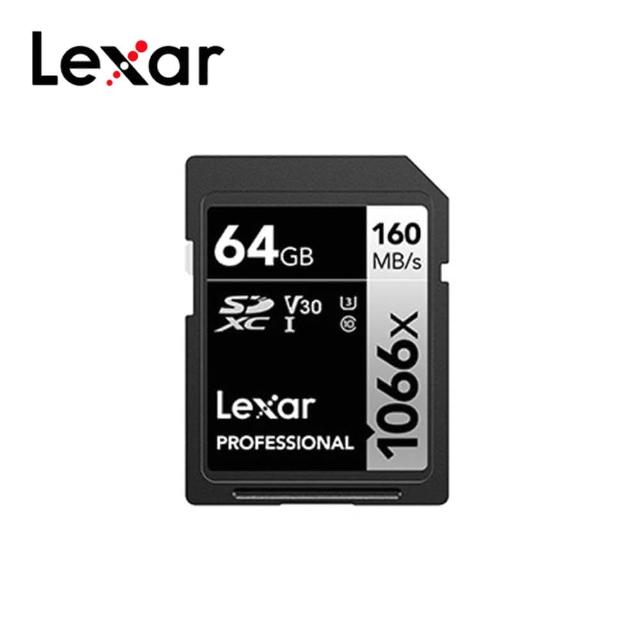 【Lexar 雷克沙】Professional 1066x SDXC UHS-I 64G記憶卡