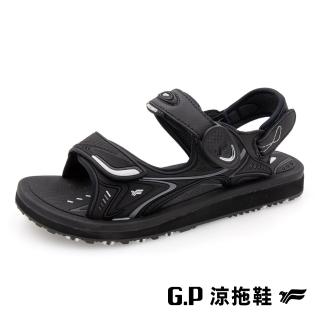 【G.P】女款高彈力舒適磁扣兩用涼拖鞋G3832W-黑色(SIZE:35-39 共三色)
