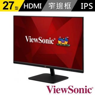 【ViewSonic 優派】VA2732-MHD 27型 IPS 75Hz 護眼電腦螢幕(104% sRGB/內建喇叭/4ms)