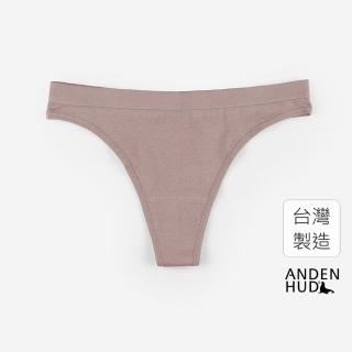 【Anden Hud】簡約系列．棉質緊帶丁字褲(芍藥粉)