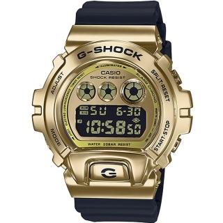 【CASIO 卡西歐】G-SHOCK 街頭風格嘻哈音樂金屬元素運動錶(GM-6900G-9)
