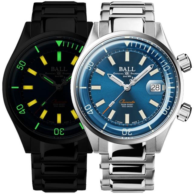 【BALL 波爾】B6_ Engineer Master II 發光微型氣燈 COSC認證 機械腕錶 42mm 母親節 禮物(DM2280A-S1C-BE)