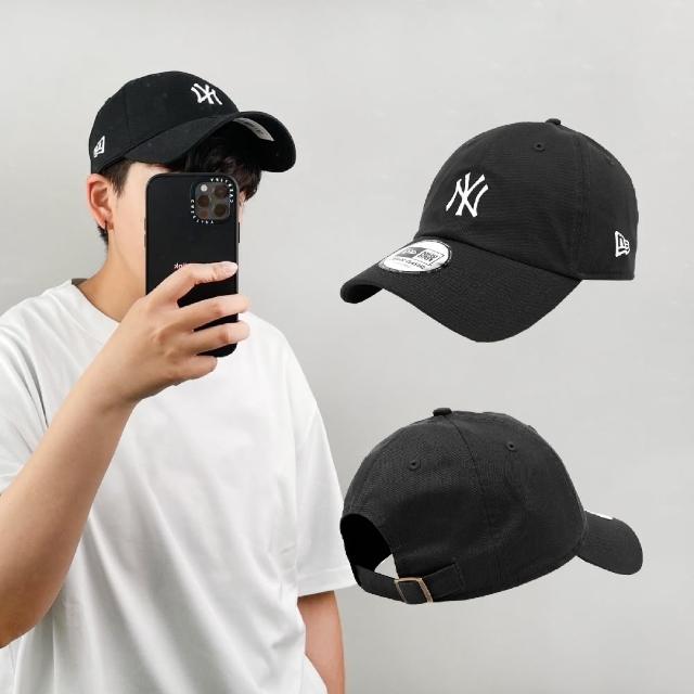【NEW ERA】棒球帽 Casual Classic MLB 紐約 洋基 老帽 黑 白 NY 男女款 經典款(NE12712410)