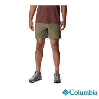 【Columbia 哥倫比亞 官方旗艦】男款-Canyon Gate超防潑短褲-軍綠(UAE30700AG)