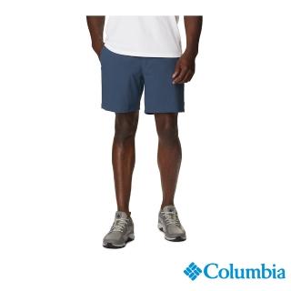 【Columbia 哥倫比亞 官方旗艦】男款-Canyon Gate超防潑短褲-深藍(UAE30700NY)
