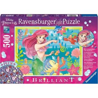 【Ravensburger】維寶拼圖 閃鑽版迪士尼小美人魚 500片