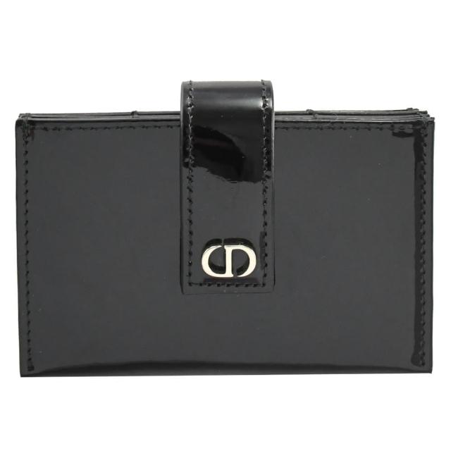 【Dior 迪奧】30 MONTAIGNE 經典品牌LOGO信用卡名片風琴卡夾(黑)