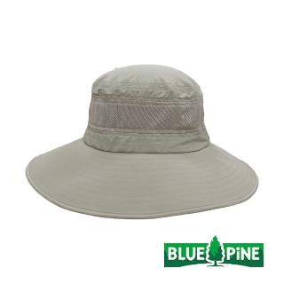 【青松戶外】抗UV防曬圓盤帽-卡其-B62203-34(防曬帽/機能帽/遮陽帽/休閒帽)
