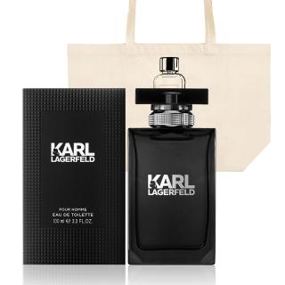 【KARL LAGERFELD 卡爾】卡爾同名時尚男性淡香水100ml(贈卡爾品牌袋.專櫃公司貨)