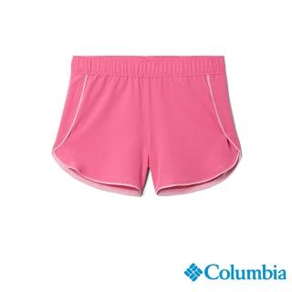 【Columbia 哥倫比亞】童款-Columbia Hike快排短褲-桃紅(UAG98370FC)