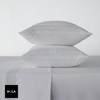 【HOLA】艾維爾埃及棉素色床包加大銀灰