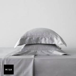 【HOLA】法式孟斐斯埃及棉素色床包雙人灰