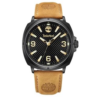 【Timberland】天柏嵐 BAILARD系列 野營征服手錶-黑x咖啡/43mm(TDWGB2201702)