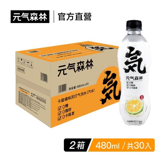 【元氣森林】金桔風味氣泡水 480mlx2箱(共30入)