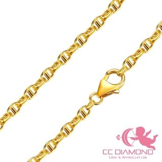 【CC Diamond】愛馬仕風格 14K金豬鼻子項鍊(18吋)