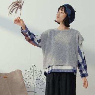 【MOSS CLUB】蓬鬆圈圈毛短袖針織衫(杏 駝 灰/魅力商品)