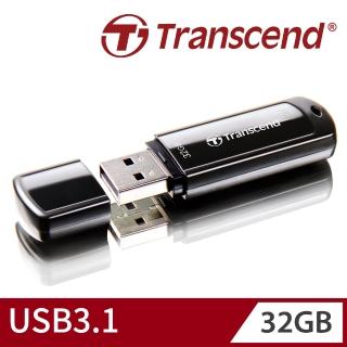 【Transcend 創見】JetFlash700 USB3.1 32GB 隨身碟-經典黑(TS32GJF700)
