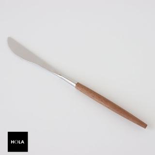 【HOLA】幸山原木柄不鏽鋼餐刀