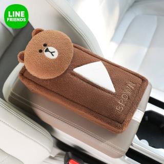 【LINE FRIENDS】熊大居家車用掛式抽取式面紙套紙巾套(適用軟包裝)