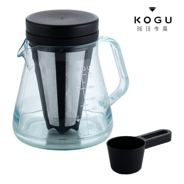 【KOGU 珈琲考具】Tritan耐熱防摔咖啡壺700ml(附濾網與勺子)