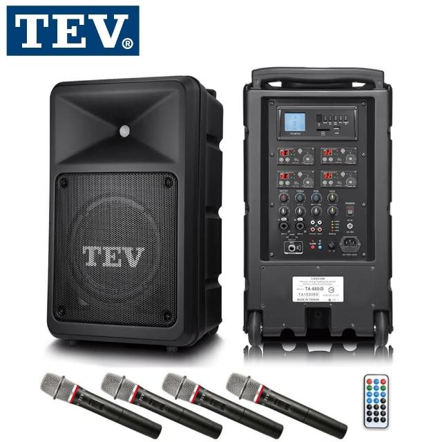 【TEV 台灣電音】藍芽/USB/SD四頻無線擴音機(TA680iD-U4)