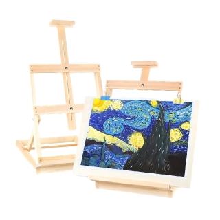 【台灣製】平價松木製桌上型畫架(可放48cm以下的畫布)