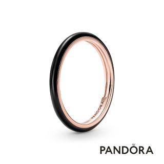 【Pandora 官方直營】Pandora ME 黑色琺瑯戒指