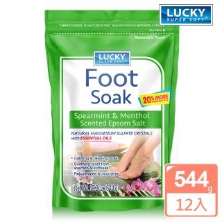 【Lucky Super Soft】薄荷足浴鎂鹽19.2oz/544g(12入/箱)