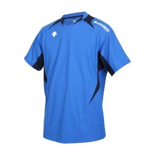 【DESCENTE】男短袖T恤-運動 慢跑 上衣 迪桑特 藍黑白(DSS-5420T-ABL)