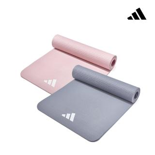 【adidas 愛迪達】輕量波紋瑜珈墊-8mm(兩色可選)