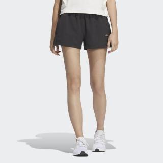 【adidas 愛迪達】FOT WVN Short 女 短褲 平織 亞洲版 運動 訓練 休閒 防潑水 寬鬆 黑(HY2838)