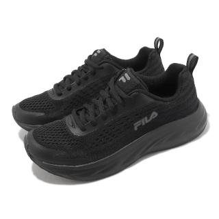 【FILA】慢跑鞋 Molecules 女鞋 黑 全黑 基本款 運動鞋 斐樂(5J331X000)