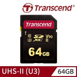 【Transcend 創見】SDC700S SDXC UHS-II U3 V90 64GB 記憶卡(TS64GSDC700S)