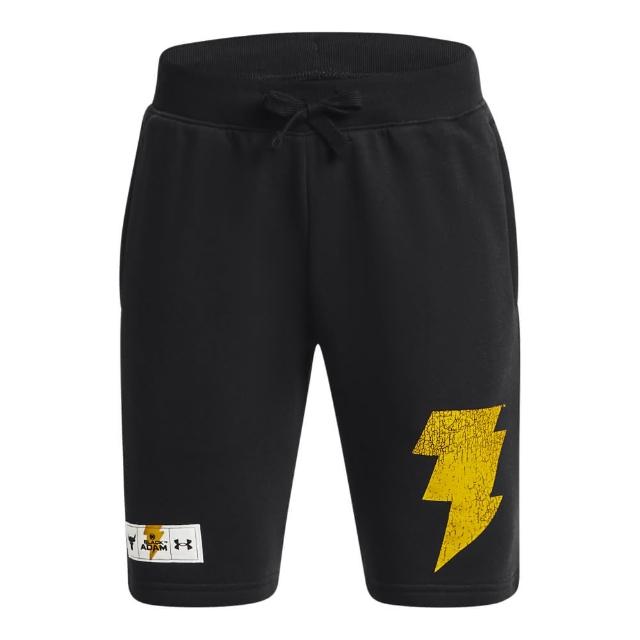 【UNDER ARMOUR】UA 男童 Pjt Rock Rival Terry 短褲_1377754-001(黑)