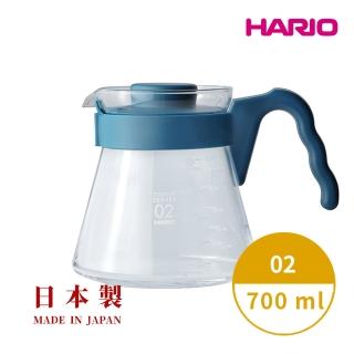 【HARIO】V60好握系列 02吳須色咖啡分享壺700ml(日本製 咖啡壺 手沖 分享壺)