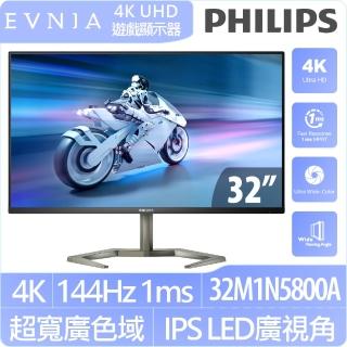 【Philips 飛利浦】32M1N5800A HDR400 電競螢幕(32型/4K/144hz/1ms/IPS/喇叭)