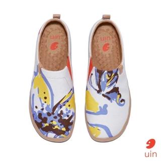 【uin】西班牙原創設計 女鞋 蝶舞郁香彩繪休閒鞋W1010586(彩繪)