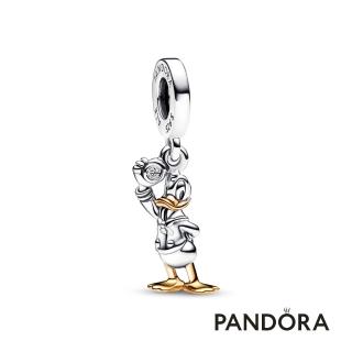 【Pandora 官方直營】迪士尼 100 週年唐老鴨造型實驗室製造鑽石吊飾