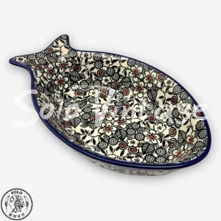 【SOLO 波蘭陶】CA 波蘭陶 19.5CM 魚型碗 黑白映彤系列 CERAMIKA ARTYSTYCZNA