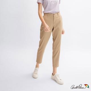 【Arnold Palmer 雨傘】女裝-COOLMAX後腰鬆緊錐形褲(奶茶色)