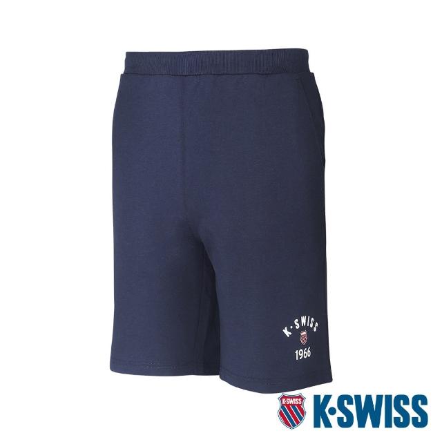 【K-SWISS】棉質短褲 Sweat Shorts-男-藍(108059-426)