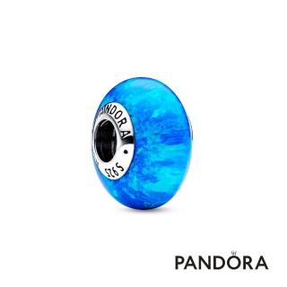 【Pandora 官方直營】人造蛋白石幻彩海藍串飾