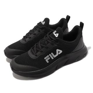 【FILA】慢跑鞋 Skyway 男鞋 黑 緩衝 基本款 運動鞋 路跑 斐樂(1J315X001)